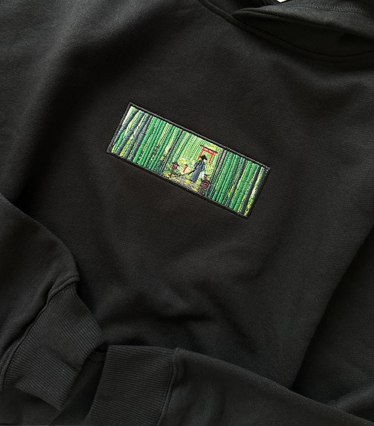 [PRE-ORDER] SAMURAI NEAR A TORII GATE IN A BAMBOO GROVE HOODIE