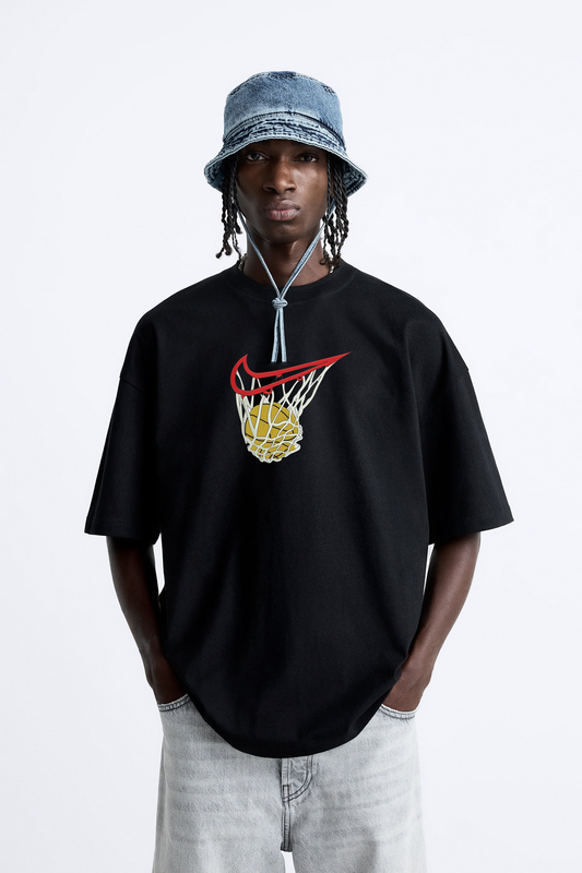 [PRE-ORDER] Basketball Embroidered  T-Shirt