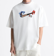 Unisex  Tanjiro Kamado Embroidery T-Shirt
